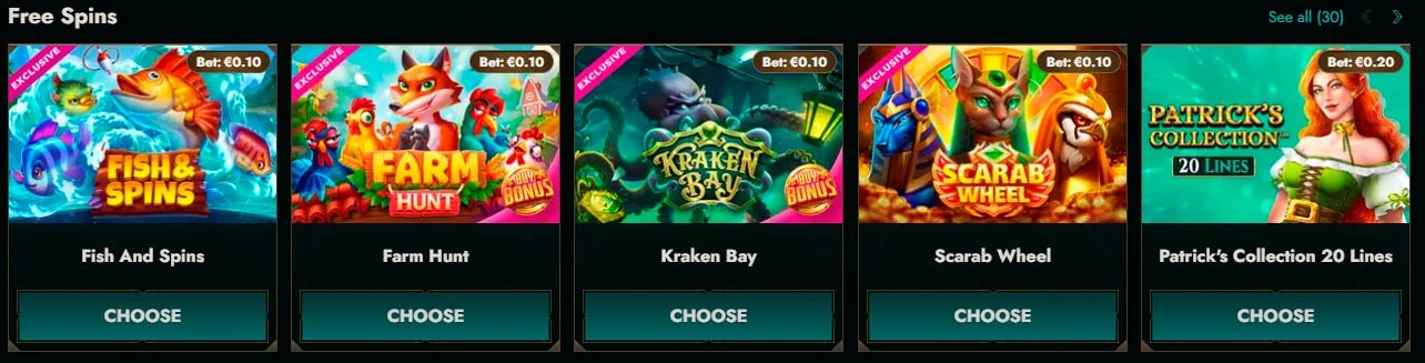 shop free spins dolly casino